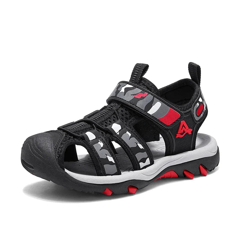 Children's Anti-Slip Summer Sandals for Boys Outdoor Anti-Collision Casual Walking Shoe Breathable Kids Beach Sandals Size 28-39
