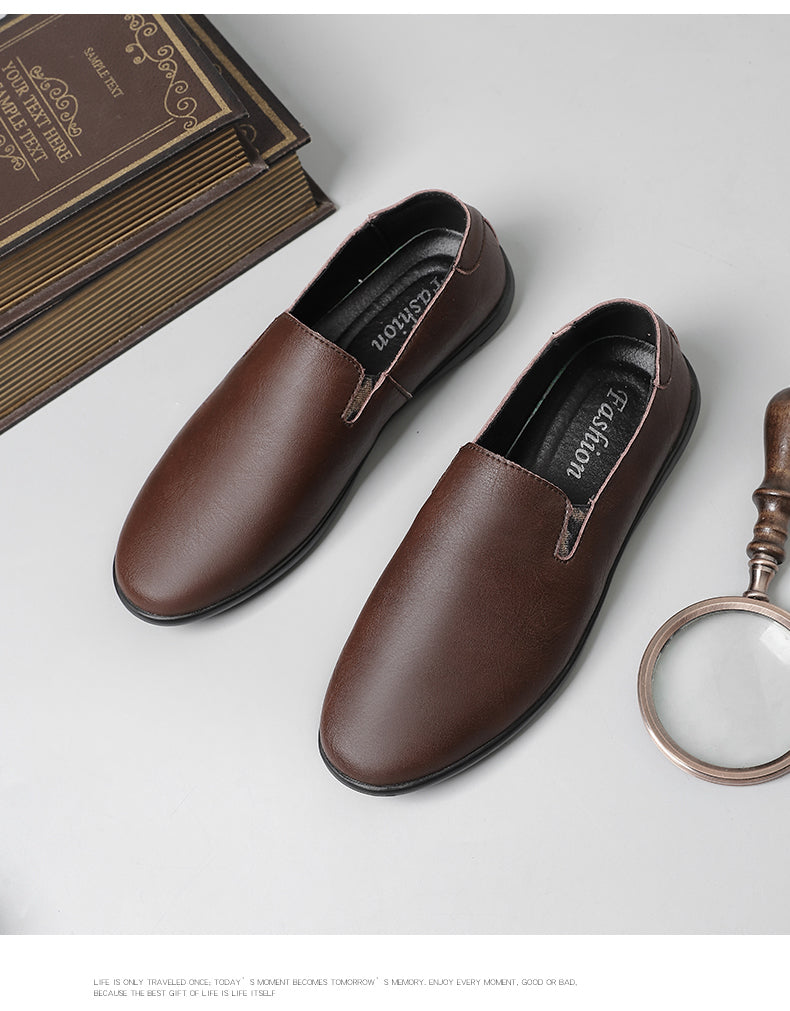 Leather Men Shoes Casual Luxury Brand Soft Italian Mens Loafers Moccasins Breathable Slip on Lazy Driving Shoes Plus Size 37-47