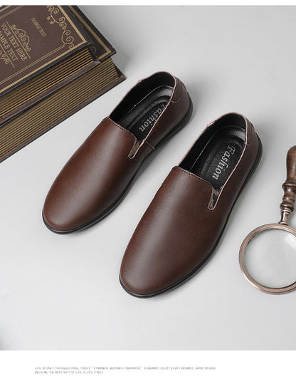 Leather Men Shoes Casual Luxury Brand Soft Italian Mens Loafers Moccasins Breathable Slip on Lazy Driving Shoes Plus Size 37-47
