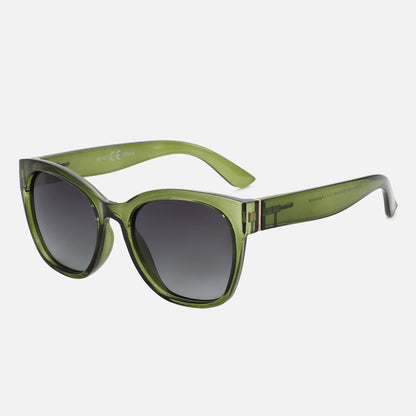 Fashion Cateye Polarized Sunglasses for Women - Oversized Sun Glasses UV400 Protection Retro Shades Designer Style