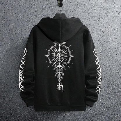 Black Sweatshirts Autumn Winter Male Daily Casual Sporty Jogging Hoodie Men's Outwear Fashion Pullover