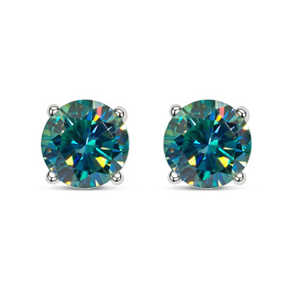 Moissanite Earring S925 Sterling Sliver Plated with 18k White Gold Earring for Women Man Sparkling Fine Jewelry