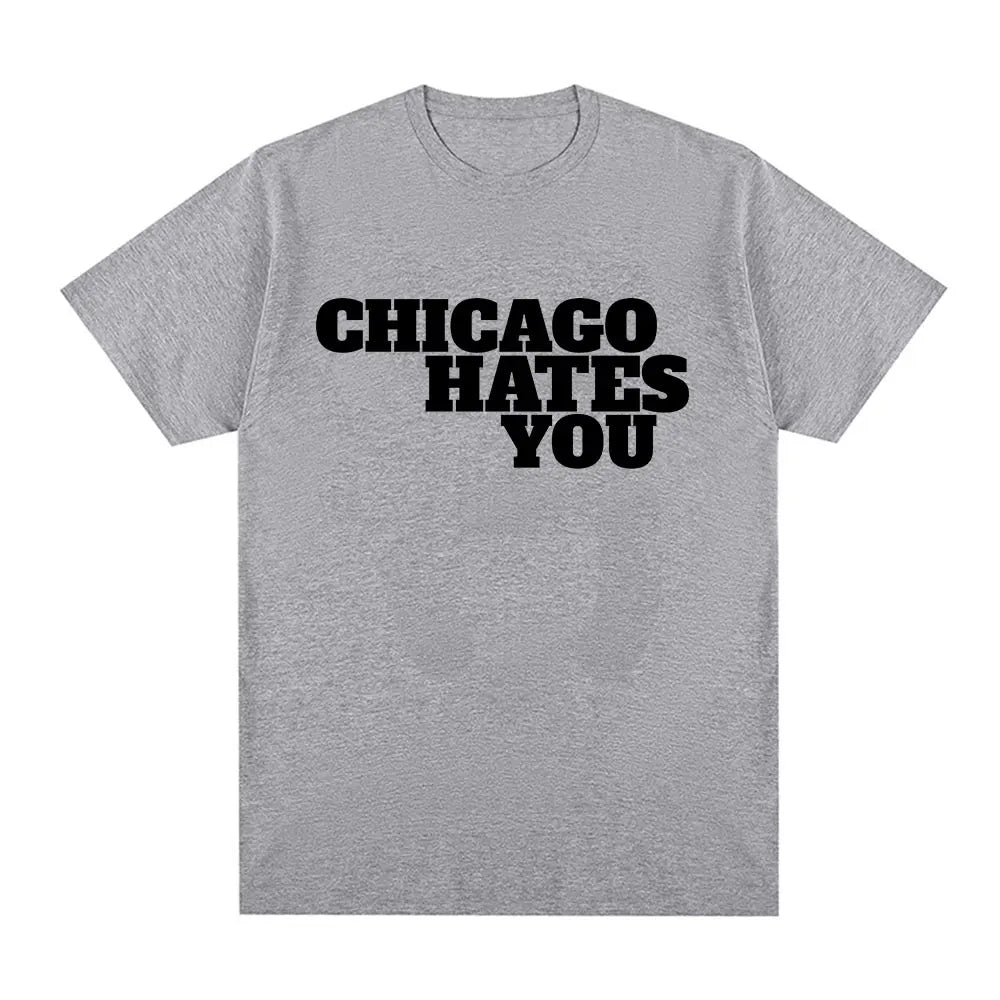 Rapper Chief Keef Chicago Hates You Same Style T-shirt Men Fashion Hip Hop Oversized T Shirt Casual Cotton Short Sleeve T-shirts