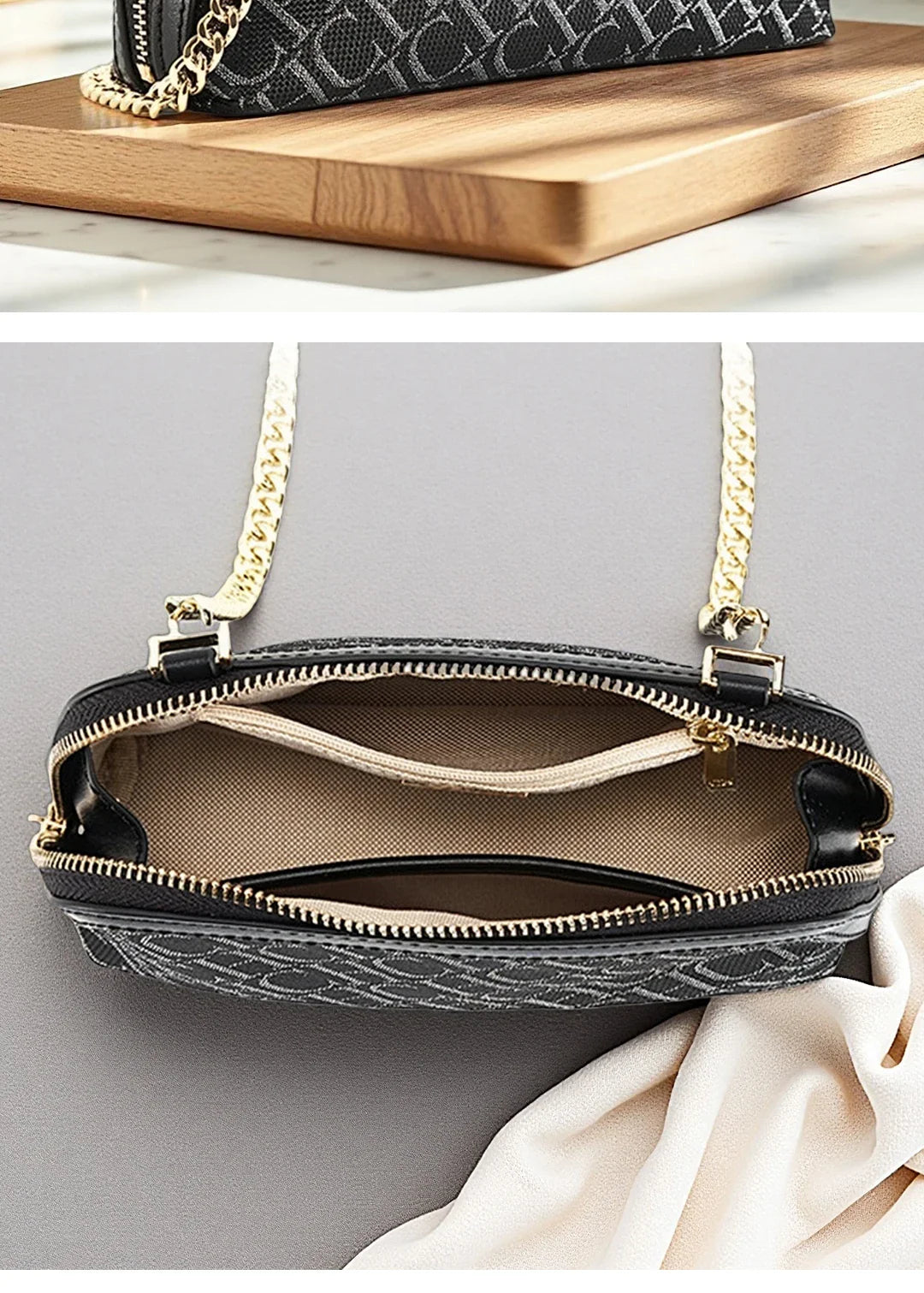 Chain Shoulder Bag Light Luxury Chain Suede Fashion Retro Crossbody Designer New Classic Crossbody Bag