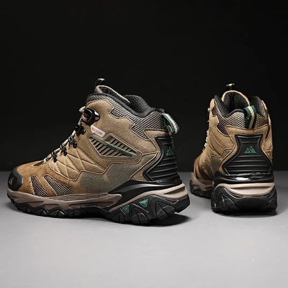 Hiking Boot Men Outdoor Boots Suede High Top Trekking Sport Men Shoes Rainproof Tactical Combat Military Boots