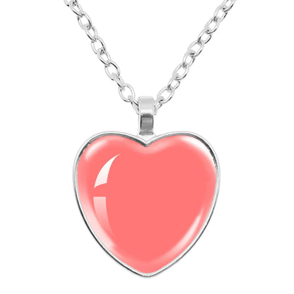 Customized Necklaces For Personalised Custom Pendant Peach Heart Necklace Glass Pendants Mum Dad Baby Custom Gifts Jewelry