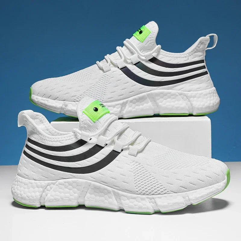 Men Shoes Breathable Classic Running Sneakers for Man Outdoor Light Comfortable Mesh Shoes Slip on Walking Shoes Tenis Masculino
