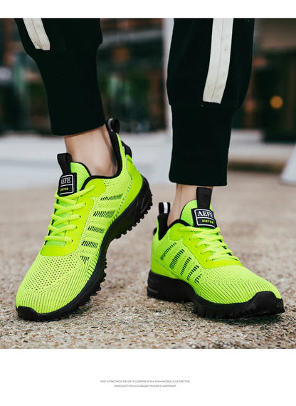 Men Running Shoes Breathable Outdoor Sports Shoes Lightweight Sneakers for Men Comfortable Athletic Training Footwear