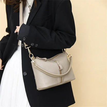 High Quality Genuine Leather Women Tote Bag Luxury Soft Cowhide Ladies Shoulder Crossbody Bags 2024 Fashion Female Messenger Sac