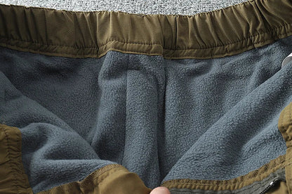 Tooling Pants Thick Waterproof Fleece Cargo Pants Men Women Winter Outdoor Multi-pockets Loose Straight Overall Long Trousers