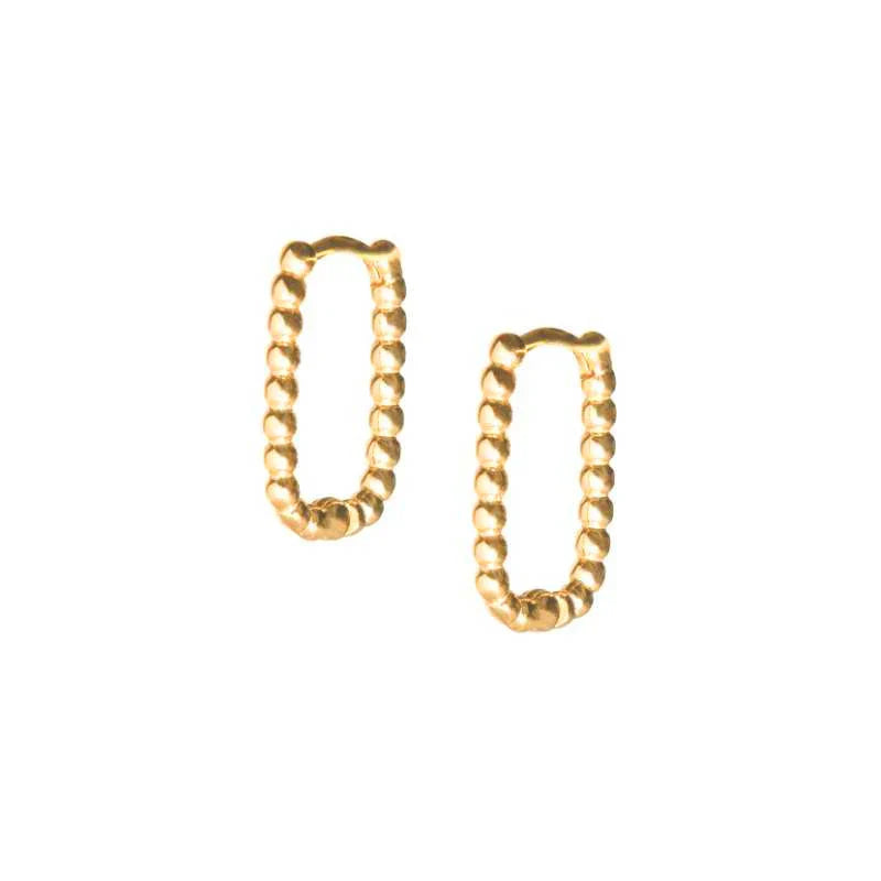 925 Sterling Silver Square Piercing Huggie Hoop Earrings for Women Simple Cubic Zirconia Earings Fine Jewelry Pendientes