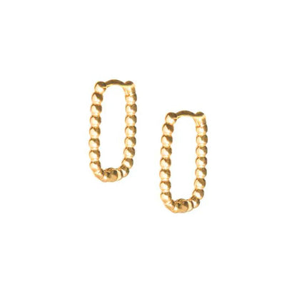 925 Sterling Silver Square Piercing Huggie Hoop Earrings for Women Simple Cubic Zirconia Earings Fine Jewelry Pendientes