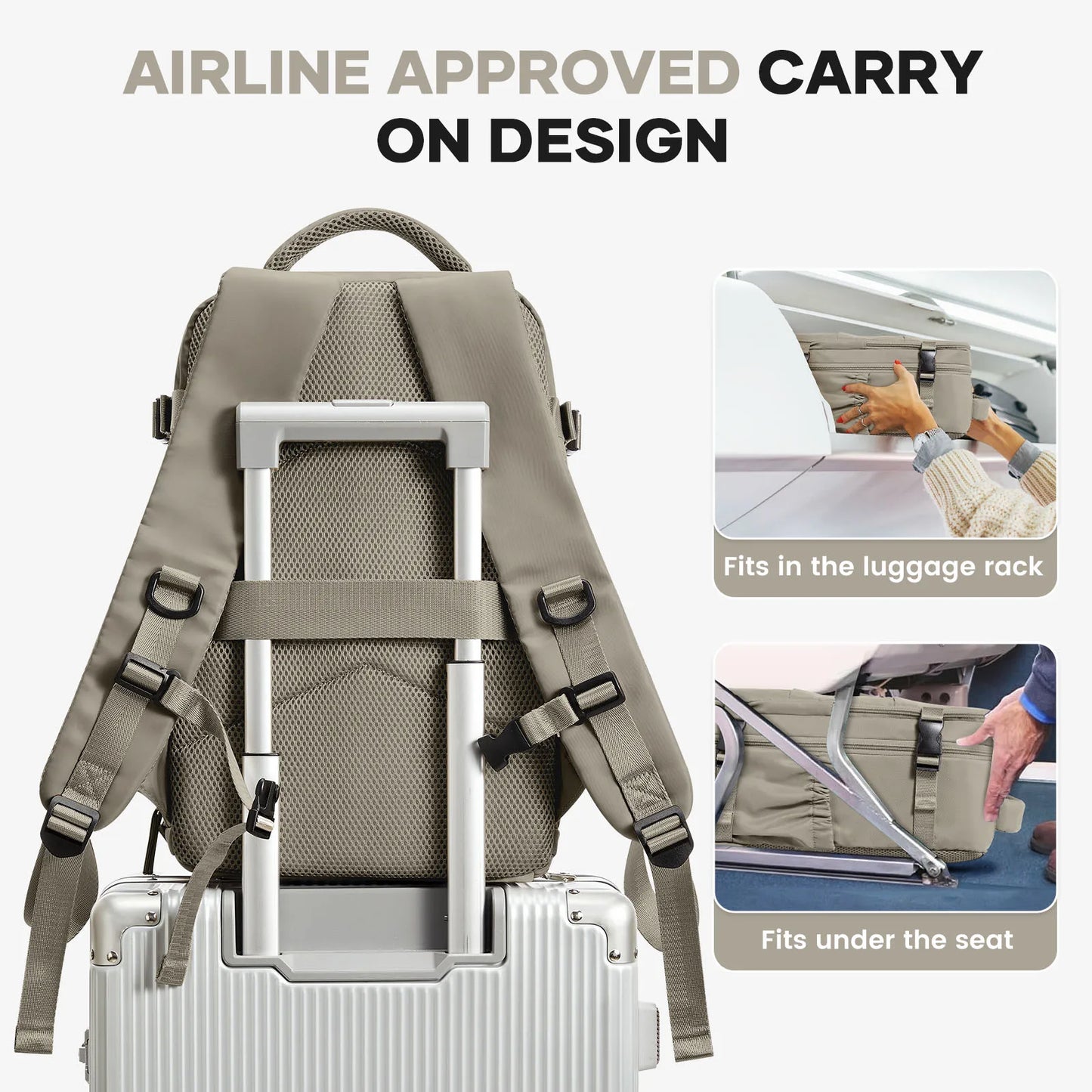 Backpack Travel 40x20x25 Ryanair Fashion Laptop Bag Women Waterproof backpack Cabin Bag Carry ons Notebook Backpack School Bag