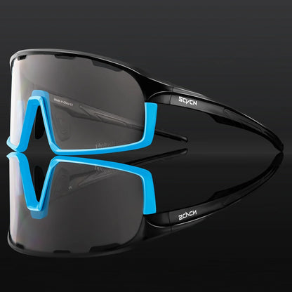 Photochromic Cycling Sunglasses Cycling Glasses UV400 Bicycle Eyewear Sports MTB Outdoor Bike Goggles Sunglasses Eyepieces