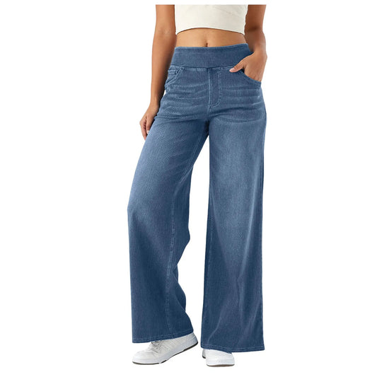 Fashion Baggy Jeans For Women Bleached Vintage High Waist Pants