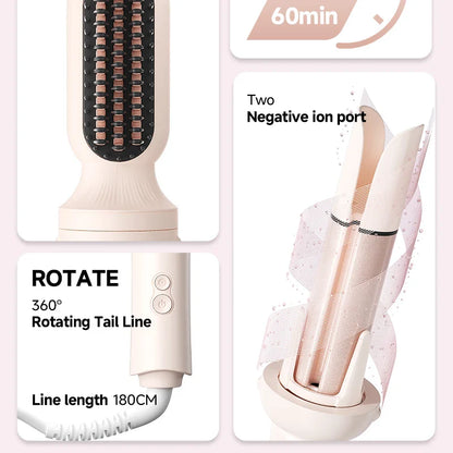 Automatic Hair Curler Negative Ion Ceramic Curling Iron - 40mm Large Wave Perm for Home Use, Lazy Person Electric Curling Wand