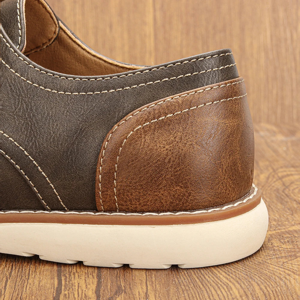 Casual shoes men fashion comfortable leather loafer men