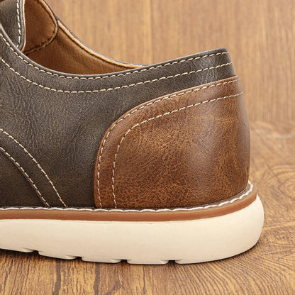 Casual shoes men fashion comfortable leather loafer men
