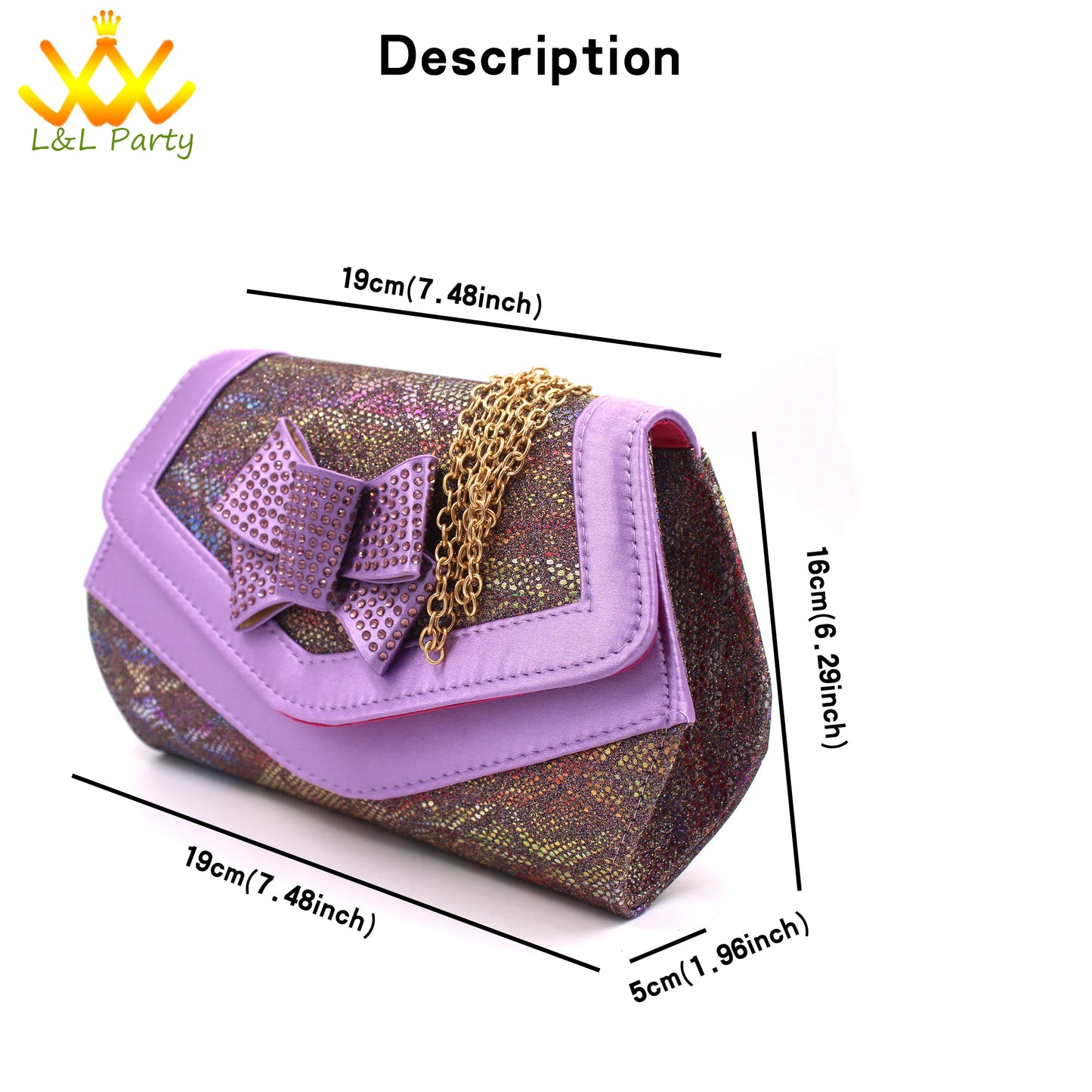 Italian Women Shoes Matching Bag Set in Sky Blue Color Comfortable Heels with Appliques for Wedding