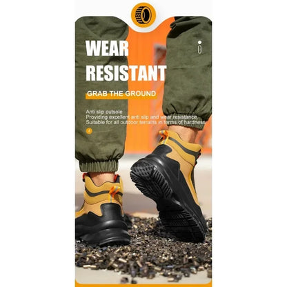 Anti Splash Water Safety Shoes Men Wear Resistant Work Boots Steel Toe Shoes Puncture-Proof Protective Shoes Security Sneakers