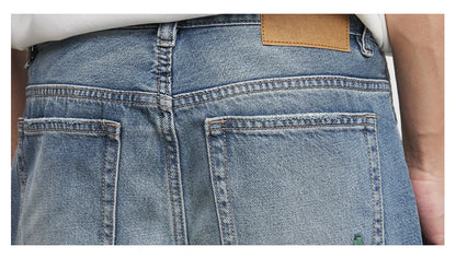 Fashion Men's Heavyweight 369g Bamboo Lyocell Jeans For Men's Spring And Autumn 2026 New Clanfit Straight Casual Pants