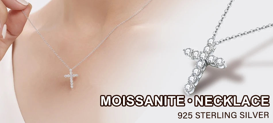 Real Moissanite Jewelry Set 925 Sterling Silver Sparking Beating Heart Diamond Pendants Necklace Hoop Earrings For Women Gift