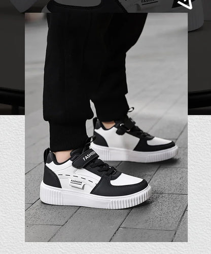 Green Skateboard Shoes Kids Trainers Fashion Lightweight Children's Sports Shoes Comfortable Non-slip Casual Sneakers For Boys