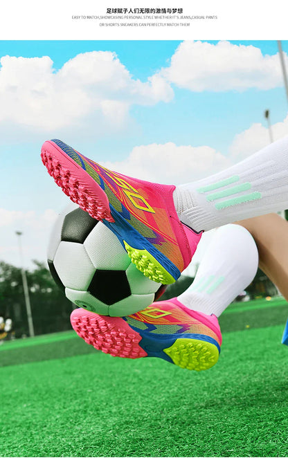 Men Soccer Shoes Society FG/TF Professional Original Women Football Boots Cleats Grass Outdoor Training Unisex Non Slip Sports