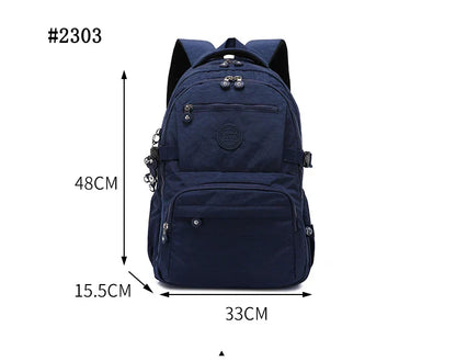 Large Nylon Waterproof Backpack Travel Rucksack for Women School Bags Mochilas Mujer Kids Girls 2026