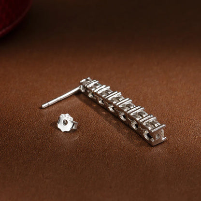 100% 925 Sterling Silver 2.82CT Moissanite Diamond Earrings For Women Long Tassel Earring Sparkling Party Fine Jewelry