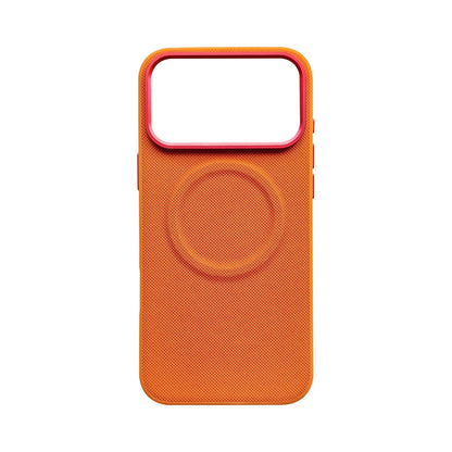 Leather Magnetic Case For Iphone 17 Pro Max/17 Pro/17 Magsafe Charging Grain Diamond Textured Individual Buttons Leather Cover