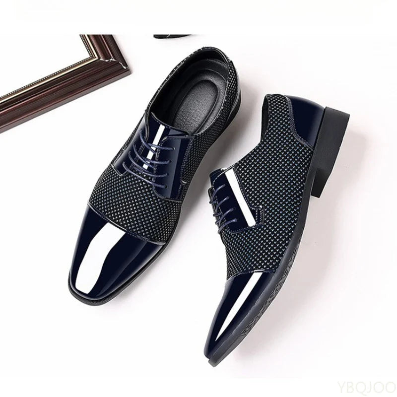Large Size Fashionable Men's Office Formal Shoes, Low Cut Daily Comfortable Pointed Multifunctional Men's Wedding Shoes 2026
