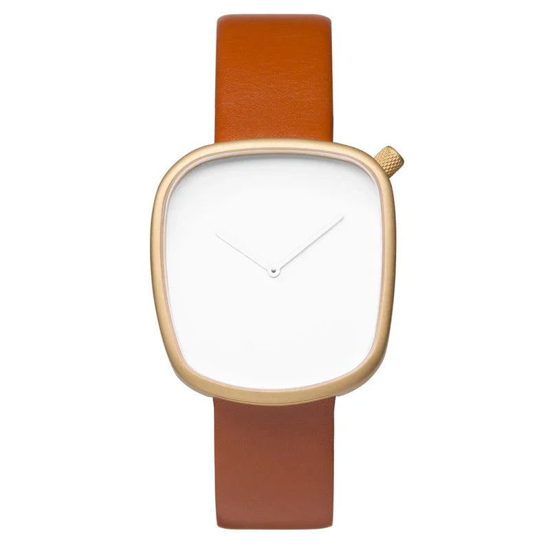 Watch Minimalist Men's Square Fashion Ultra thin Watch Minimalist Women's High Quality Elegant Quartz Watch Clock Gift