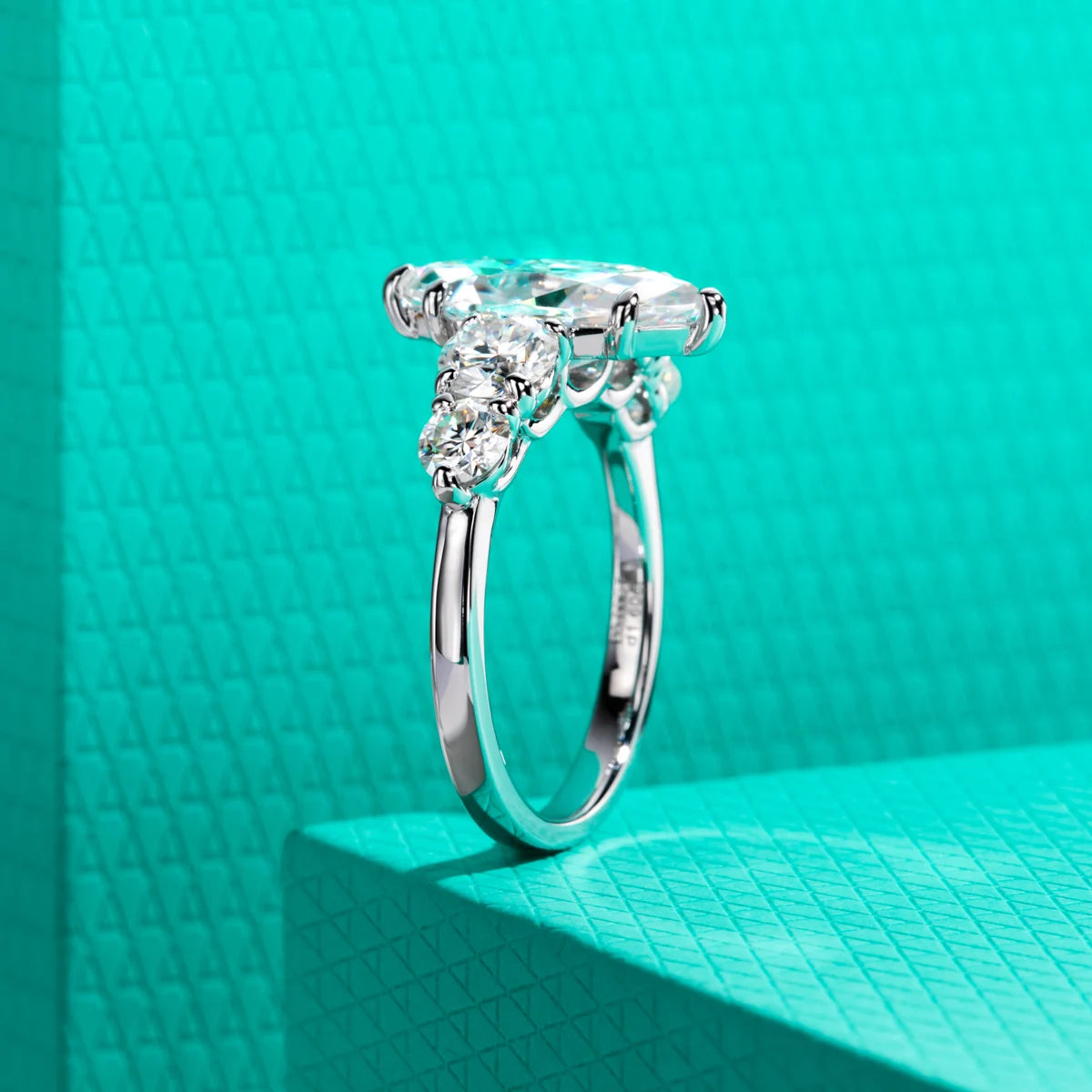 3ct Marquise Cut D Color Moissanite Diamond Engagement Ring 925 Sterling Silver With Cer Women's Jewelry Wholesale