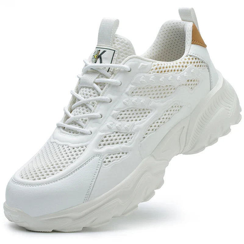 Summer Work Shoes with protection breathable Lightweight ShoesSteel Toe Shoes Men  Anti-smashing Industrial Safety Shoes