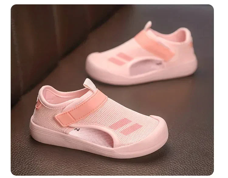 New Children Casual Mesh Shoes Boys Beach Sandals Kids Lightweight Closed Toe Baby Sport Sandals for Girls Eu Size 23-36