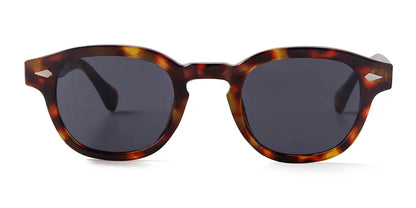 Fashion Transparent Blue Round Sunglasses Women Men 2024 Retro Rivet Tortoise Small Square Sun Glasses UV400 Lunettes De Soleil