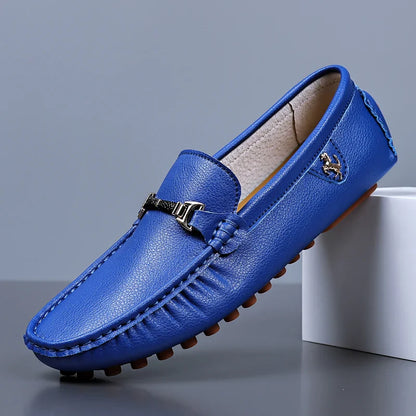Handmade Leather Casual Men Shoes Design Loafers Man Comfortable Slip on Men Loafers Hot Sale Moccasins Driving Shoes