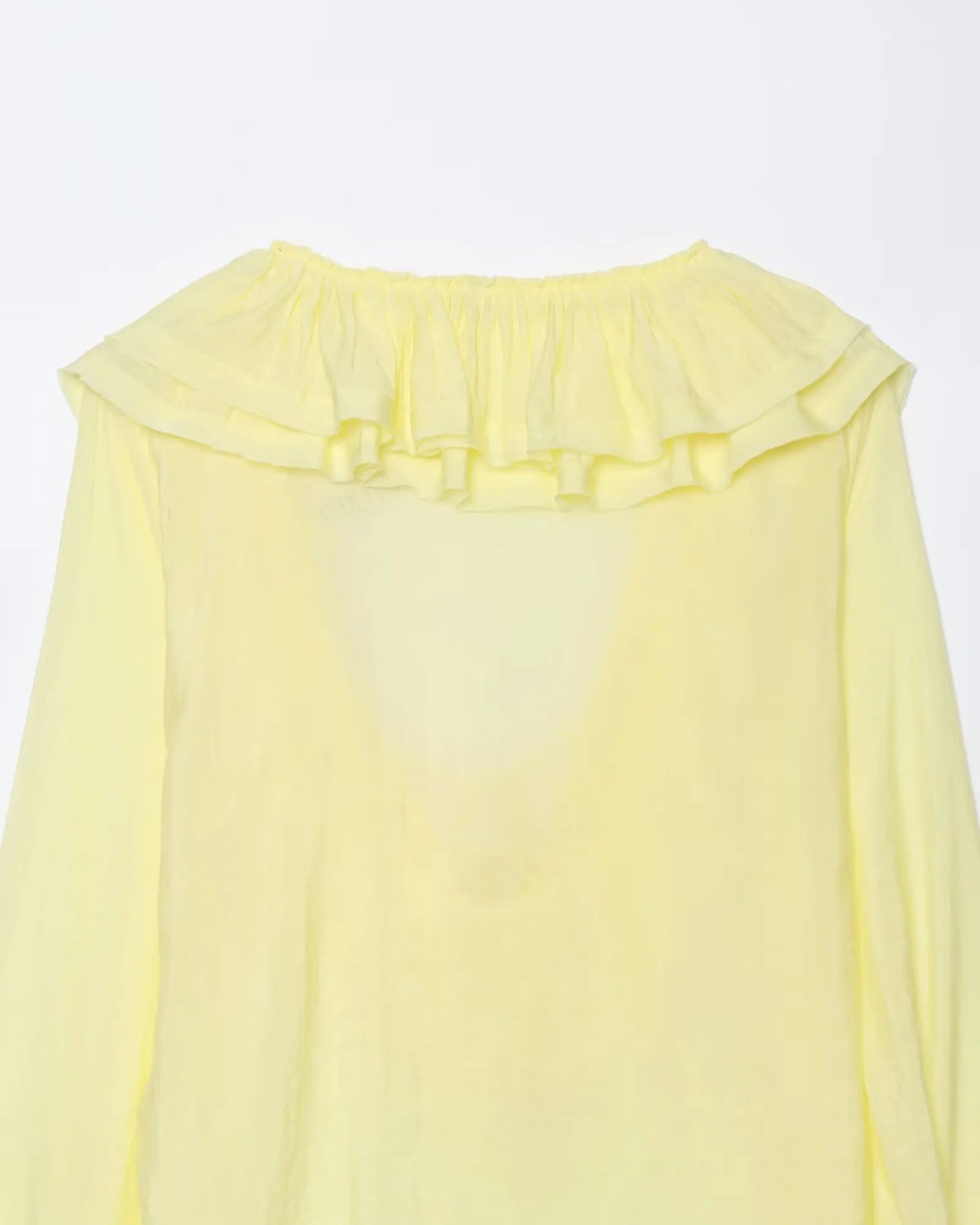 Women Fashion Long Sleeve V Neck Tierred Ruffles Loose Blouse Female Solid Color Casual Shirts Blusas Chic Tops LS6317