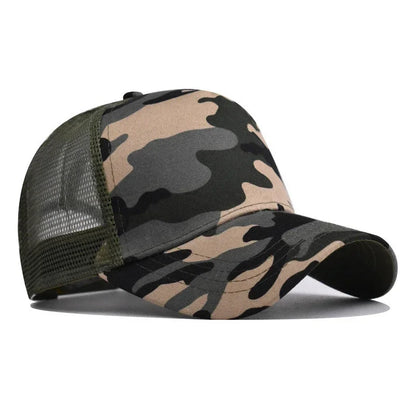 Custom Trucker Hat Logo Cotton Mesh Breathable Baseball Cap Women Men Summer Sunshade Mesh Cap 5 Panels Truck Hat Cap Wholesale