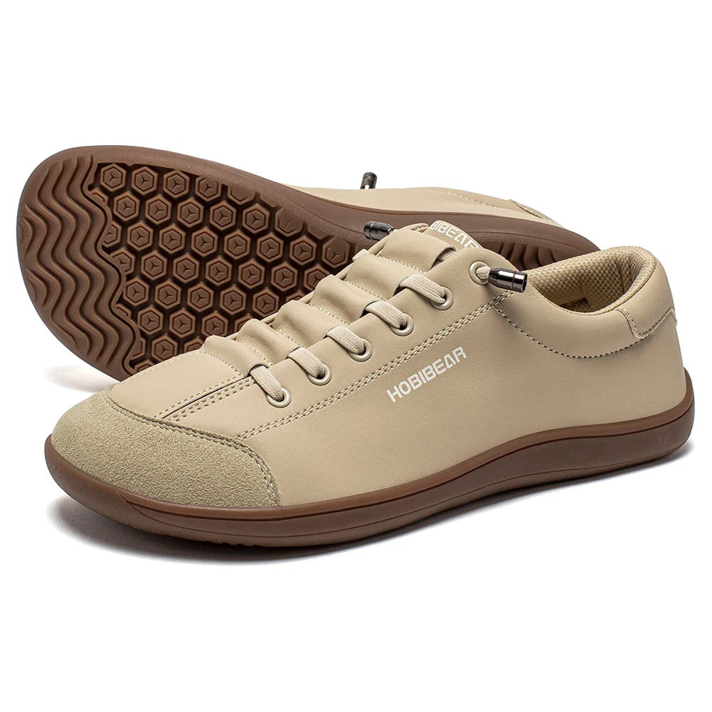 Barefoot Shoes Unisex Wide Toe Artificial Leather Sneakers Zero Drop Slip On Outdoor Lightweight Comfortable Shoes