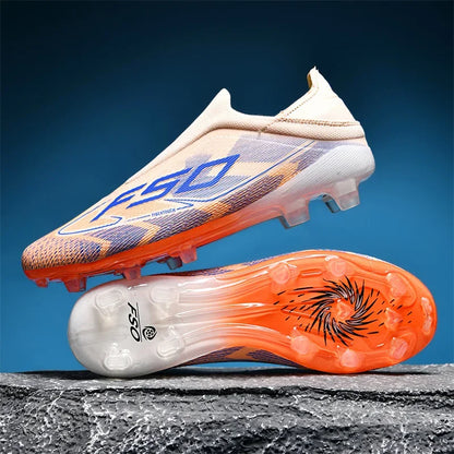 New Men Football Boots Outdoor High-top Soccer Shoes Cleats Hot-selling Grass Match Indoor Sneakers Non-Slip High-quality