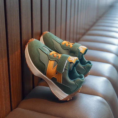 Children Tennis Shoes Patchwork Versatile Boys School Basketball Shoes Kids Fashion Causal Girls Outdoor Sneakers Breathable