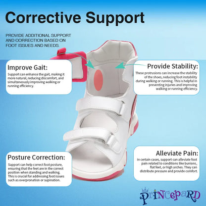 Princepard New Arrivals Orthopedic Sandals for Girls Children Arch Support Shoes with Flat Feet Orthopedic Shoes for Kids Girls