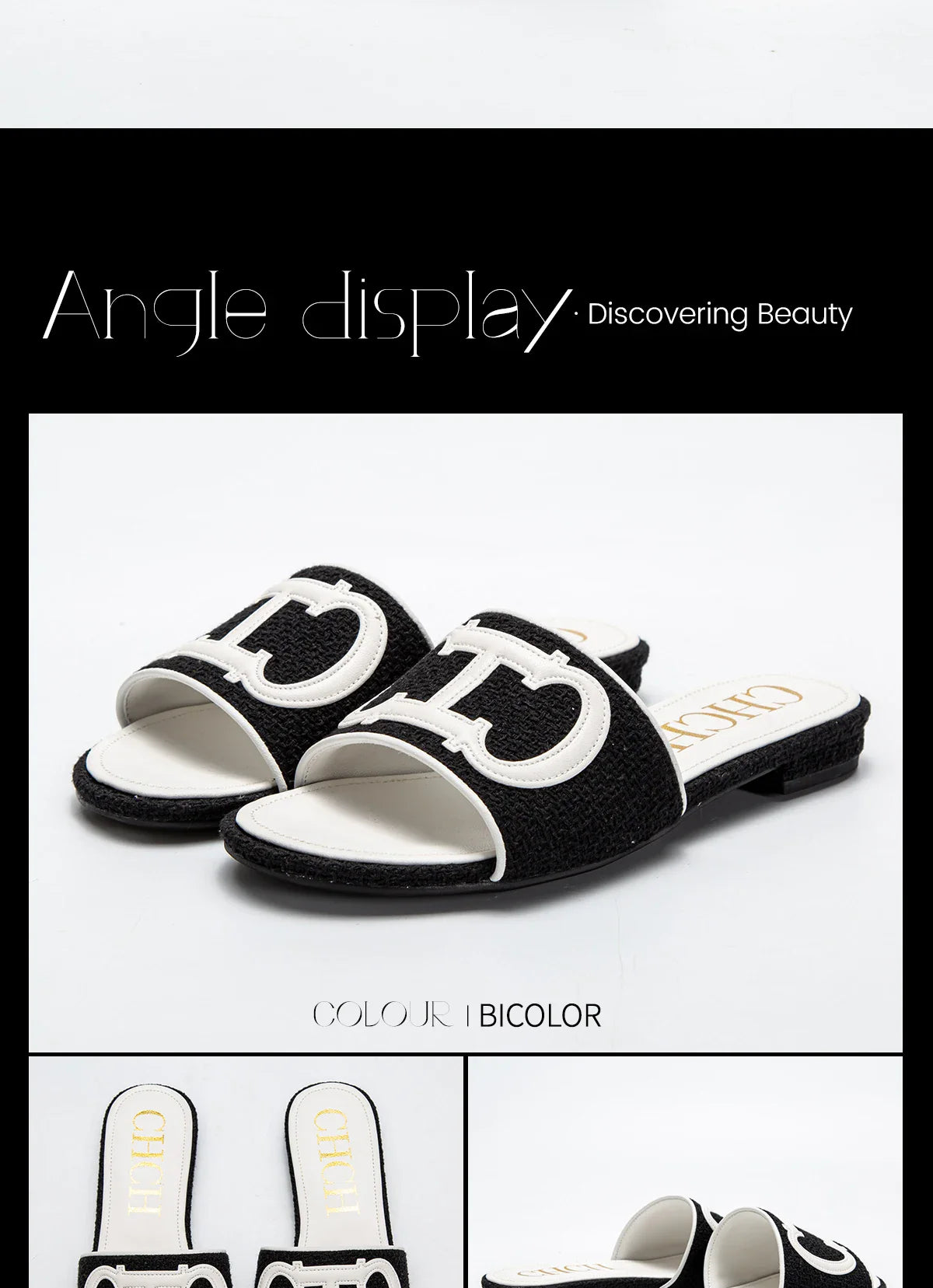 Women's Slippers New Fabric Fashion Flat Sandals Business Banquet Women's Shoes
