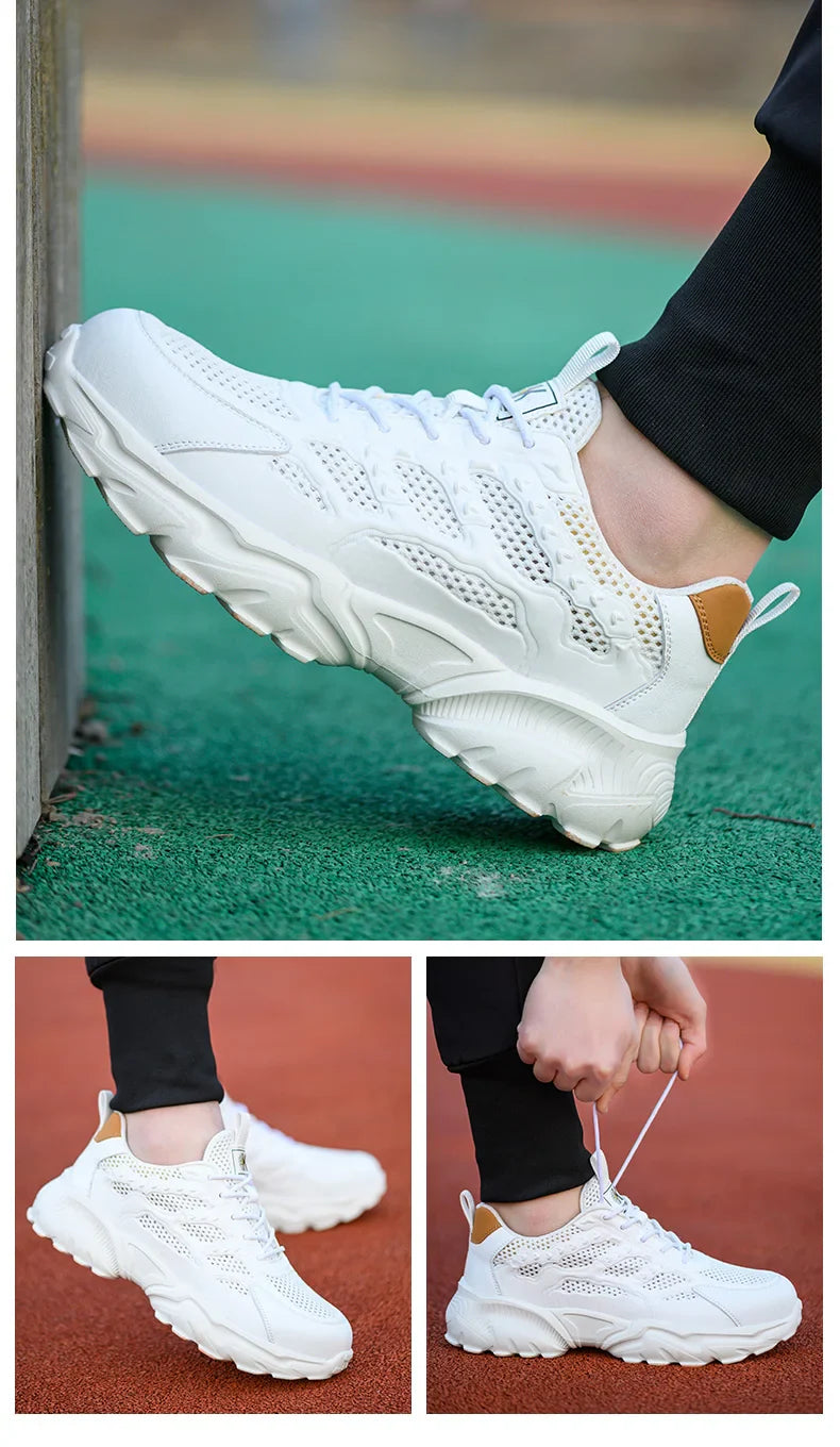 Summer Work Shoes with protection breathable Lightweight ShoesSteel Toe Shoes Men  Anti-smashing Industrial Safety Shoes
