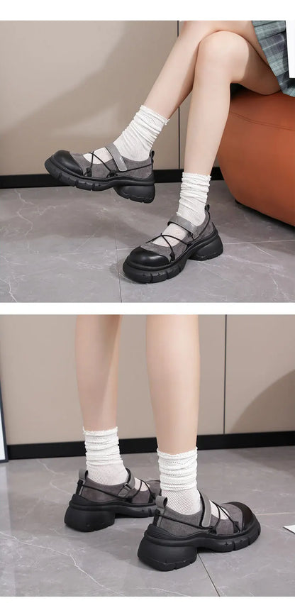 2026 Women Hot Seller Thick Soled Mary Jane Small Leather Shoes British Wind Fashion with New Single Shoe Tide Shoes for Women