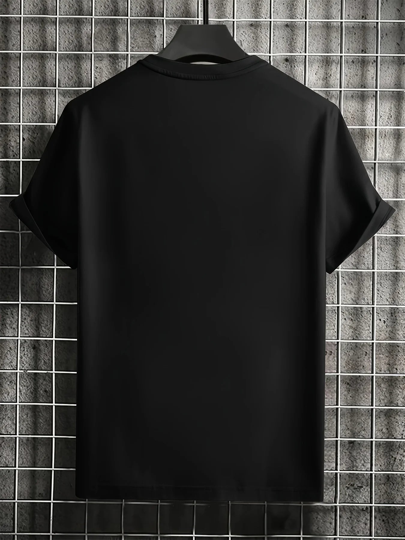Men's summer 100 cotton fashionable casual loose plus size landing moon pattern printed sports round neck short sleeved T-shirt