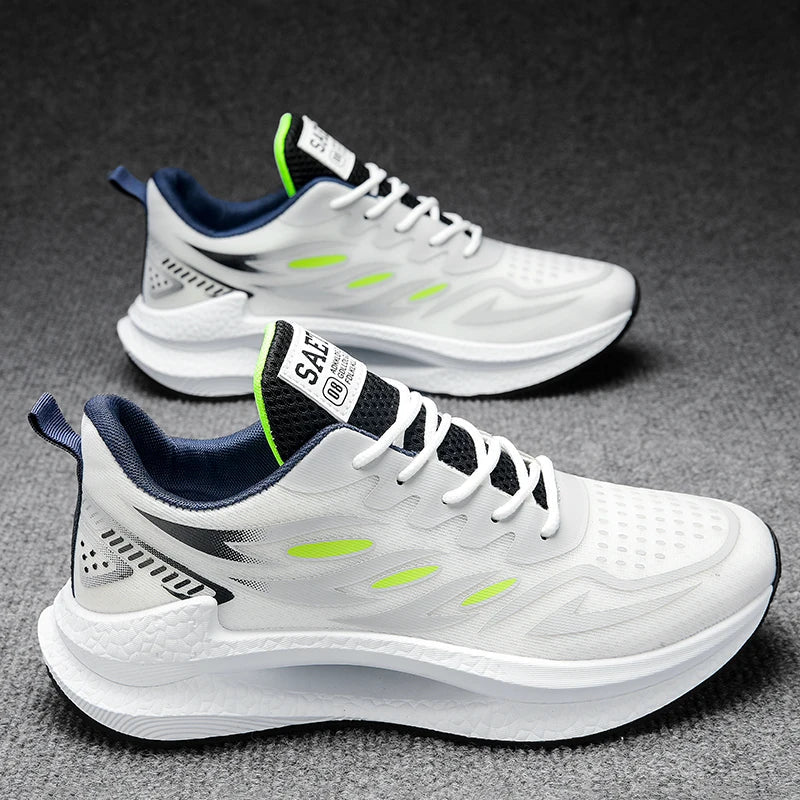 Men's Breathable Sports Shoes Spring New Mesh Casual Fashion Versatile Trendy Men's Shoes Summer Running Shoes Suitable for Outdoor Sports