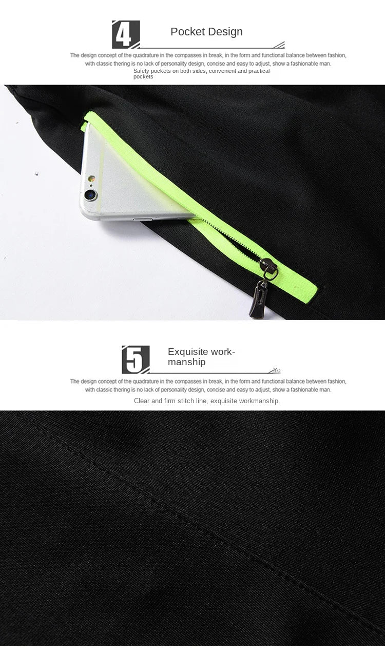 Hot Men's Casual Fashion Knitted Ice Silk Sports Shorts Loose Size Fashion Trendy Air Conditioned Pants
